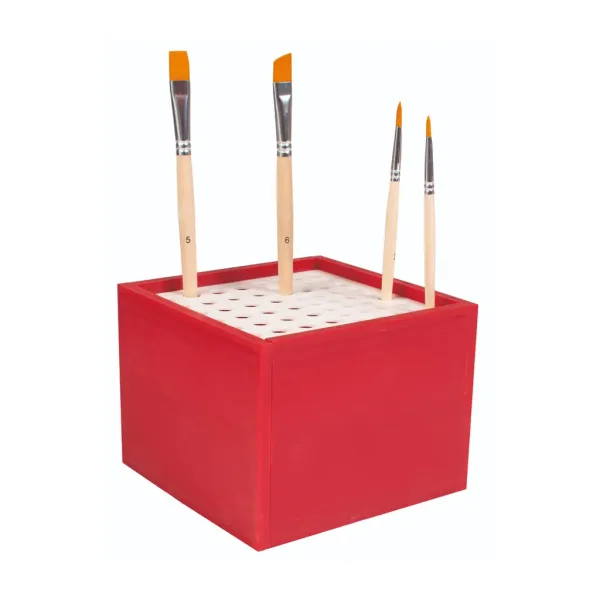 PlayBox: Pudełko na pędzle z 64 miejscami, 13x13x10 cm. zdjęcie 2