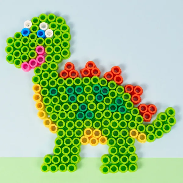 PlayBox: XL podkładka do układania koralików do prasowania z motywem dinozaura, 1 szt. zdjęcie 3
