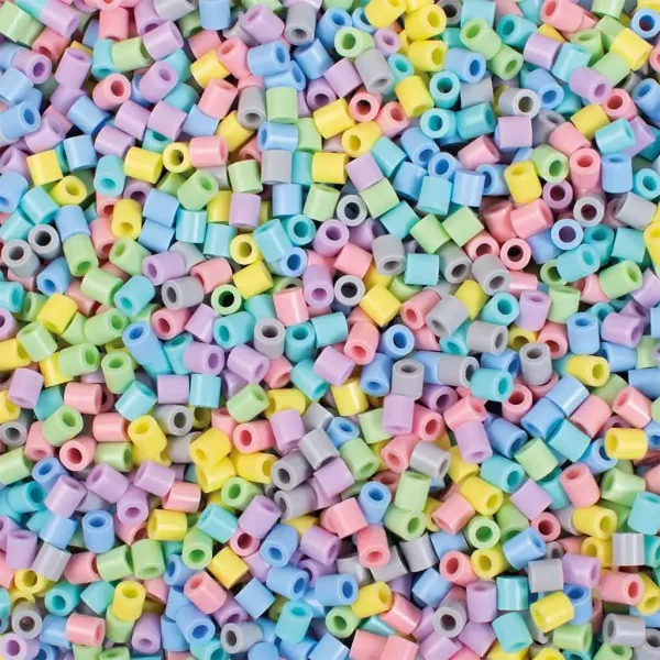PlayBox: Zestaw pastelowych, prasowalnych koralików MIDI 5 mm w wiaderku, opakowanie 10 000 sztuk zdjęcie 2