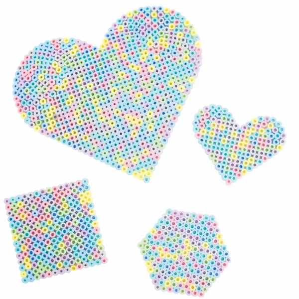 PlayBox: Zestaw pastelowych, prasowalnych koralików MIDI 5 mm w wiaderku, opakowanie 10 000 sztuk zdjęcie 4