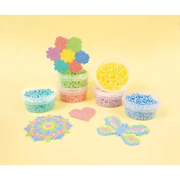 PlayBox: koraliki do prasowania MIDI 5 mm, 6 pastelowych kolorów, 6000 sztuk zdjęcie 2