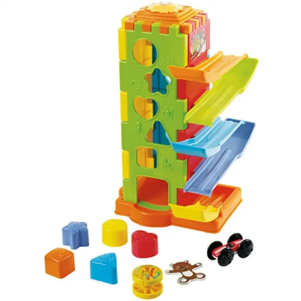 Playgo: 5 w 1 wieża do rozwijania umiejętności dla niemowląt zdjęcie 2