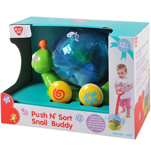Playgo: Przesuwany grzechoczący ślimak-sorter kształtów zdjęcie 1