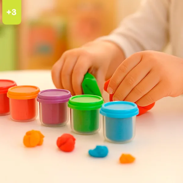 Playgo: Zestaw kolorowej ciastoliny Jednorożec 6x56g zdjęcie 3