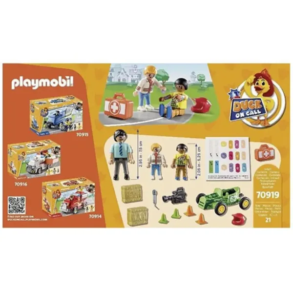 Playmobil: Duck on Call Akcja ratunkowa wypadek wyścigowy (70919) zdjęcie 4