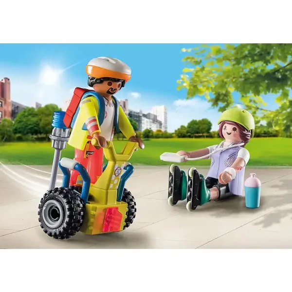 Playmobil: Zestaw startowy - Akcja ratunkowa na segwayu (71257) zdjęcie 3