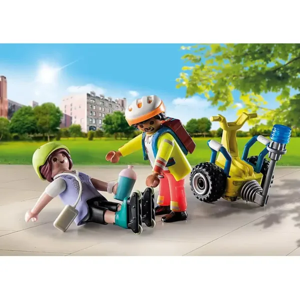Playmobil: Zestaw startowy - Akcja ratunkowa na segwayu (71257) zdjęcie 4