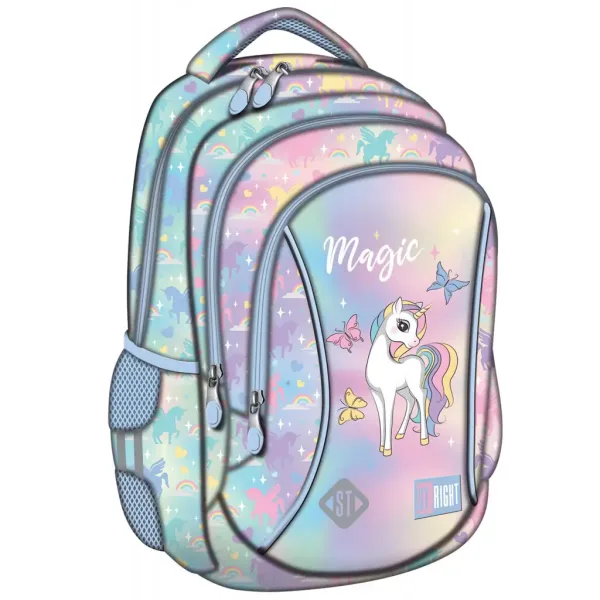 Plecak szkolny St.Right Magic Unicorn BP26 39x27x17cm zdjęcie 1