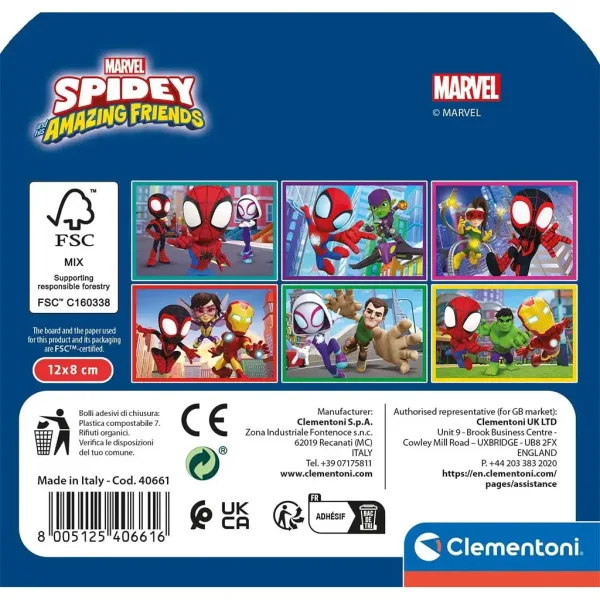 Spidey i super-kumple 6-elementowe klocki obrazkowe - Clementoni zdjęcie 2