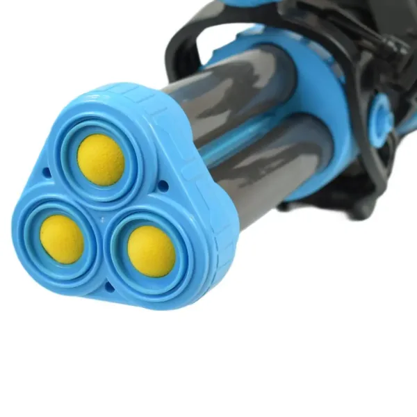 Power Popper Gun: Trójstrzałowy pistolet na piankowe kulki, 55 cm zdjęcie 5