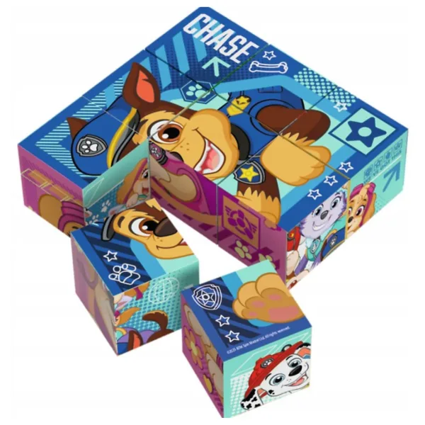 Psi Patrol 9-elementowe puzzle kostkowe - Trefl zdjęcie 2