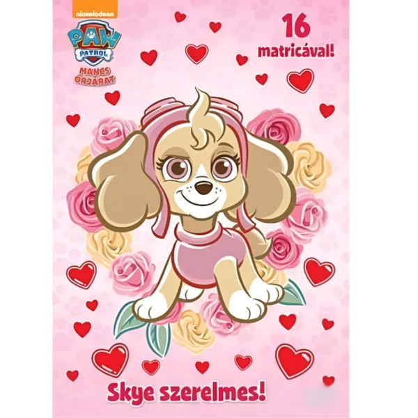 Psi Patrol: Skye jest zakochana! kolorowanka z naklejkami zdjęcie 1