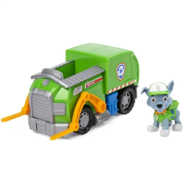 Psi Patrol: ciężarówka recyklingowa Rocky'ego z figurką pieska - Spin Master zdjęcie 2