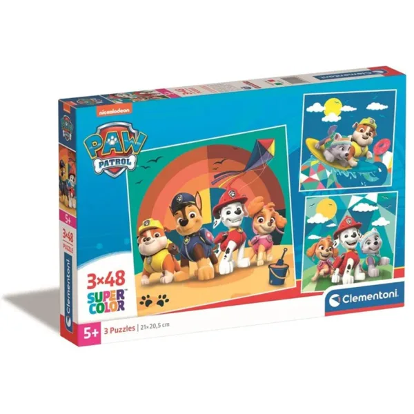 Psi Patrol Super Color 3 w 1 puzzle - Clementoni zdjęcie 1