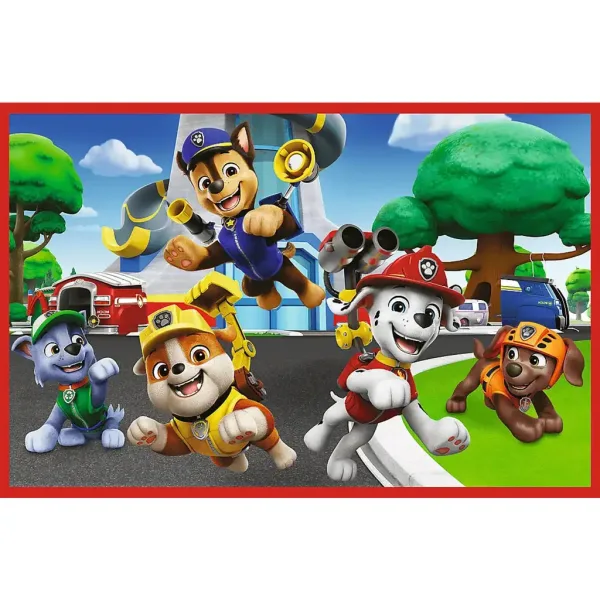 Psi Patrol grający dzień 2x24-elementowe puzzle - Trefl zdjęcie 3