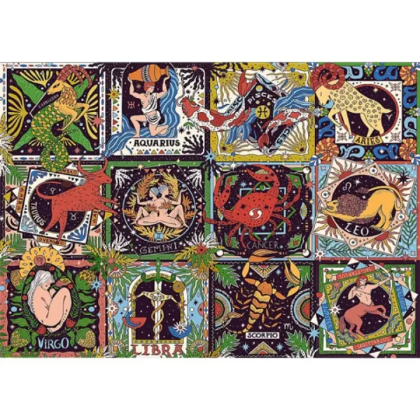 Puzzle 1000 elementów zodiakalne znaki - Trefl zdjęcie 2