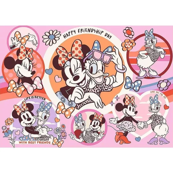 Puzzle 200 elementów Myszka Minnie i Kaczka Daisy - najlepsze przyjaciółki - Trefl zdjęcie 2
