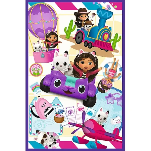 Puzzle 3x80 elementów "Kolorowe dni Gabiego" - Trefl zdjęcie 4