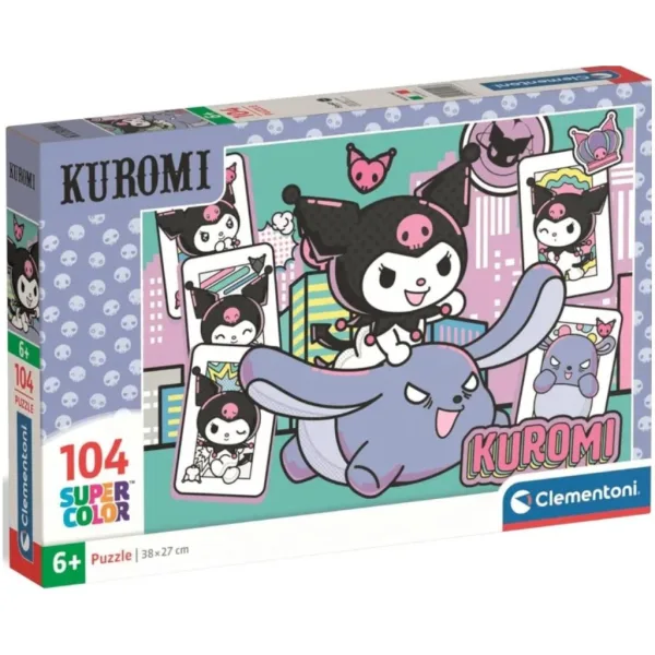 Puzzle Kuromi Super Color, 104 elementy - Clementoni zdjęcie 1