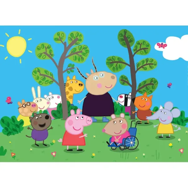 Puzzle maxi supercolor 24 elementów Peppa Pig i przyjaciele - Clementoni zdjęcie 2
