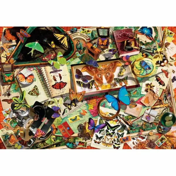Kolekcjoner motyli HQC puzzle 500 elementów - Clementoni zdjęcie 2