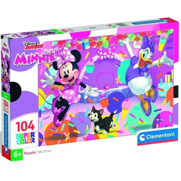 Puzzle supercolor Minnie Myszka, 104 elementów - Clementoni zdjęcie 1