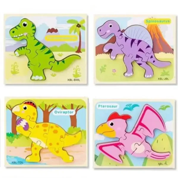 Puzzle w kształcie dinozaura w różnych wariantach zdjęcie 2