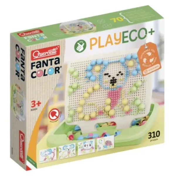 Quercetti: Play Eco Fanta Color zestaw z 310 kołeczkami zdjęcie 1