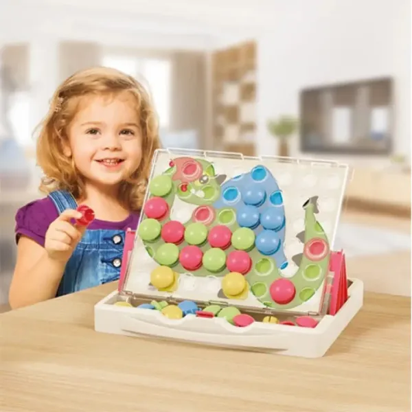 Quercetti: Play Eco Fantacolor junior zestaw pinezek 58 sztuk zdjęcie 2