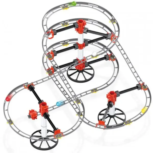 Quercetti: Tor kulkowy Roller Coaster zestaw podstawowy 94 szt. zdjęcie 2