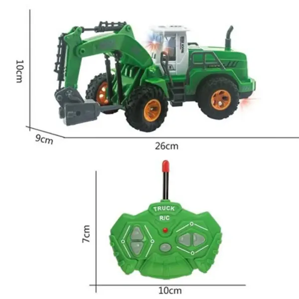 RC Truck zielona zdalnie sterowana maszyna 1/30 27MHz zdjęcie 2