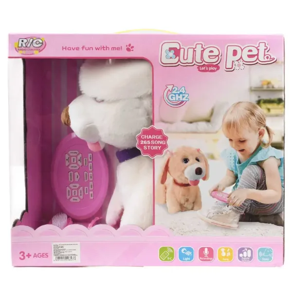 RC Uroczy Zwierzak: Zdalnie sterowany interaktywny pluszowy pies labrador z akcesoriami 2,4 GHz 40 cm zdjęcie 6