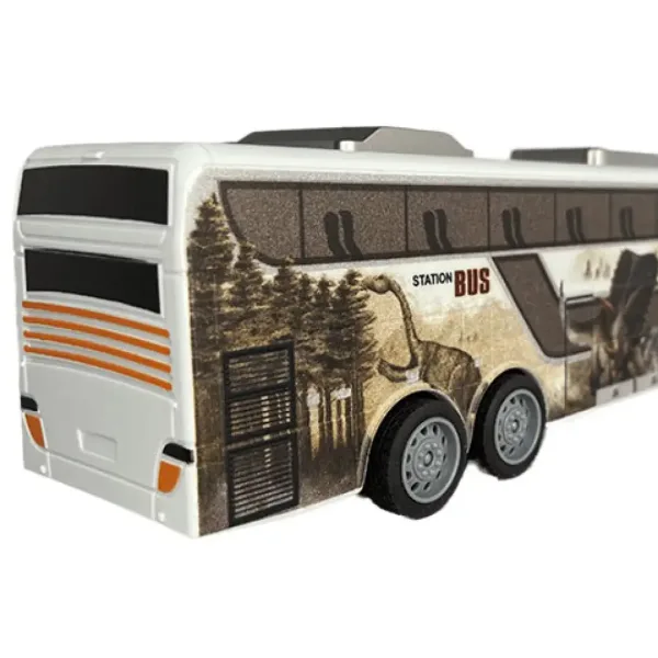 RC Zdalnie Sterowany Autobus Jurassic City z światłem 27MHz w skali 1/32, 25cm zdjęcie 3