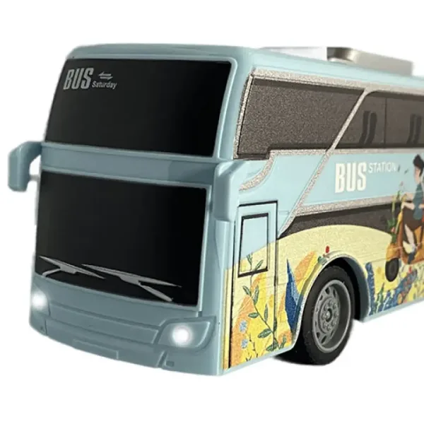 RC Zdalnie sterowany Autobus Miejski na Wakacje z oświetleniem 27MHz w skali 1/32, długość 25cm zdjęcie 2