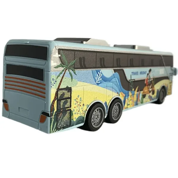 RC Zdalnie sterowany Autobus Miejski na Wakacje z oświetleniem 27MHz w skali 1/32, długość 25cm zdjęcie 3