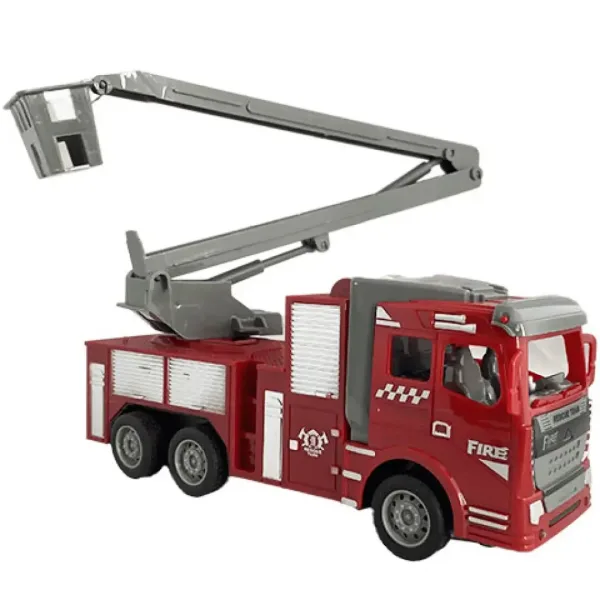 RC Zdalnie sterowany podnośnik koszowy wozu strażackiego w skali 1/30, 22 cm zdjęcie 4