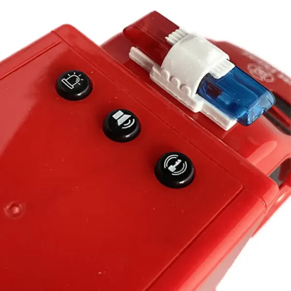 RC Zdalnie sterowany wóz strażacki z efektami świetlnymi i dźwiękowymi, skala 1:18, 20 cm zdjęcie 3