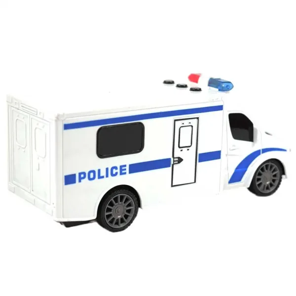 RC radiowóz policyjny z efektami świetlnymi i dźwiękowymi, skala 1:24, 20 cm. zdjęcie 2