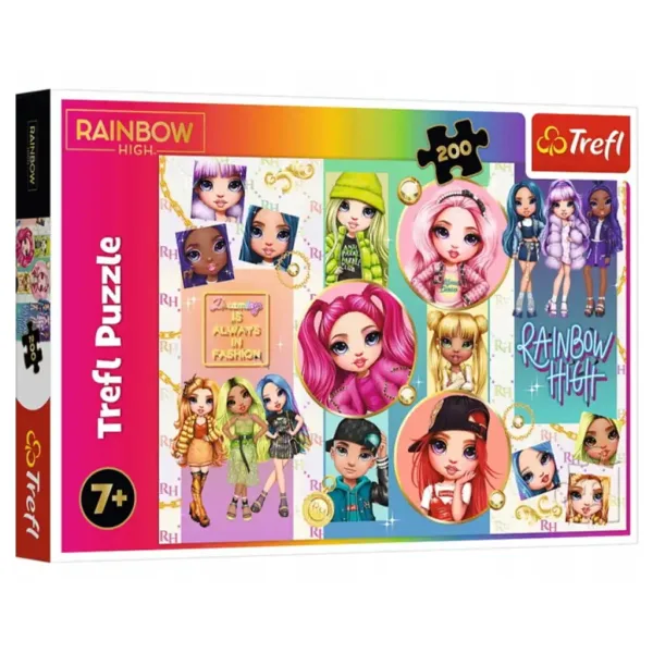 Rainbow High: Kolorowa przyjaźń 200-elementowe puzzle - Trefl zdjęcie 1
