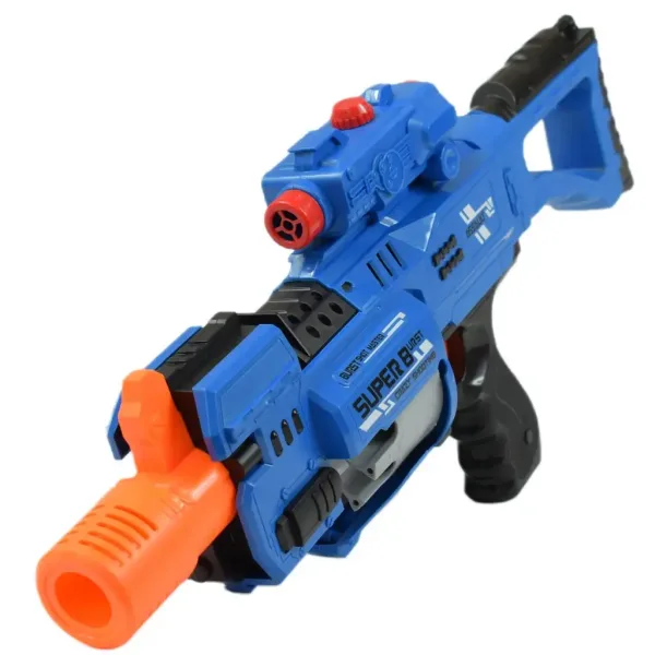 Rapid Launcher: Elektryczna broń miotająca piankowe pociski z obrotowym bębnem, 20 nabojów, 49 cm zdjęcie 3