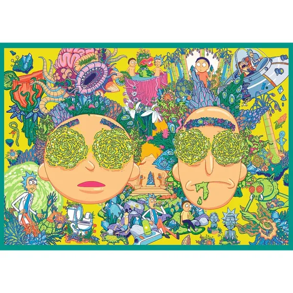 Rick i Morty Szalone Przygody 4x250-elementowe puzzle - Trefl zdjęcie 2