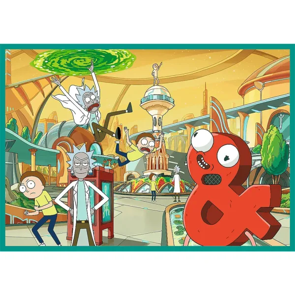 Rick i Morty Szalone Przygody 4x250-elementowe puzzle - Trefl zdjęcie 4