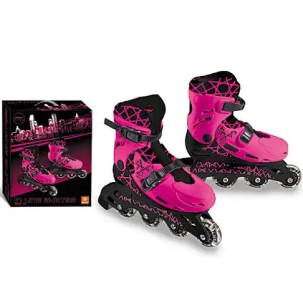 Rolki w kolorze różowo-czarnym 33-36 - Mondo toys zdjęcie 1