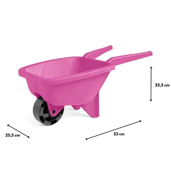 Różowa 53cm taczkę do piaskownicy - Wader zdjęcie 2