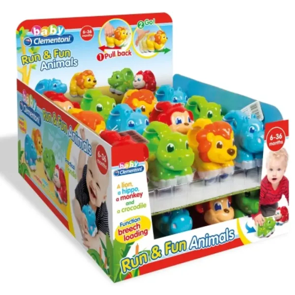Run&Fun Baby nakręcane zwierzątka - Clementoni zdjęcie 2