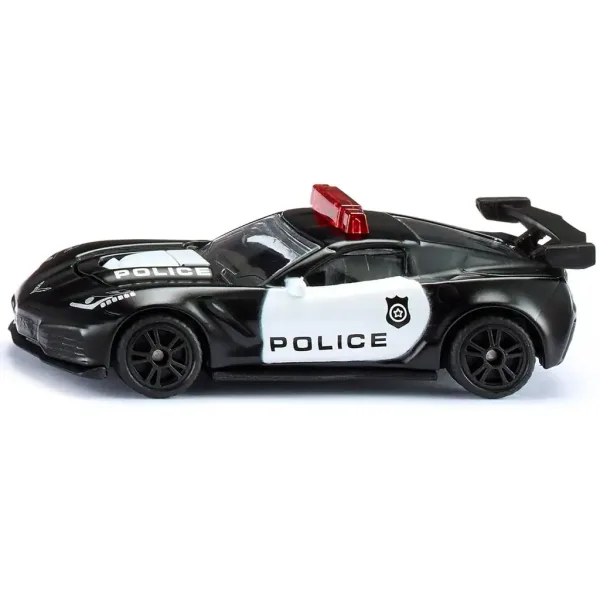 SIKU Chevrolet Corvette ZR1 Policyjny resorak 1/64 zdjęcie 1