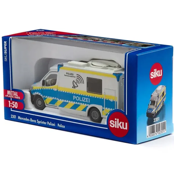 SIKU Mercedes-Benz Sprinter policyjny furgon 1/50 zdjęcie 7