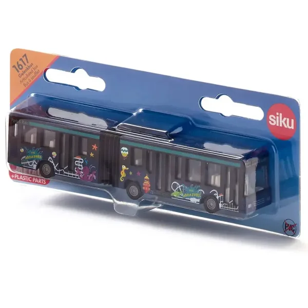 SIKU Niebieski miejski autobus przegubowy 1/55 zdjęcie 4