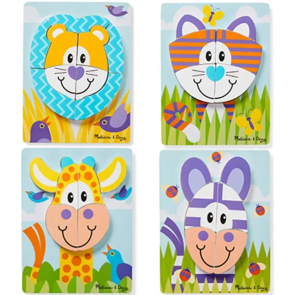 Safari wielkie drewniane puzzle - Melissa & Doug zdjęcie 2