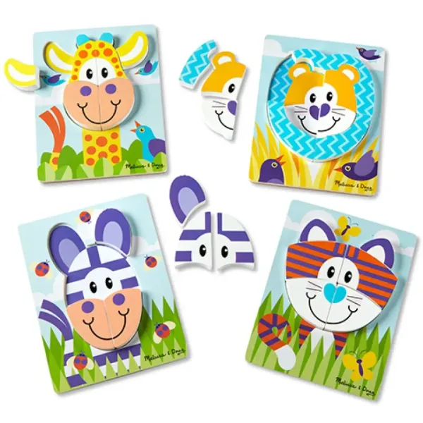 Safari wielkie drewniane puzzle - Melissa & Doug zdjęcie 3